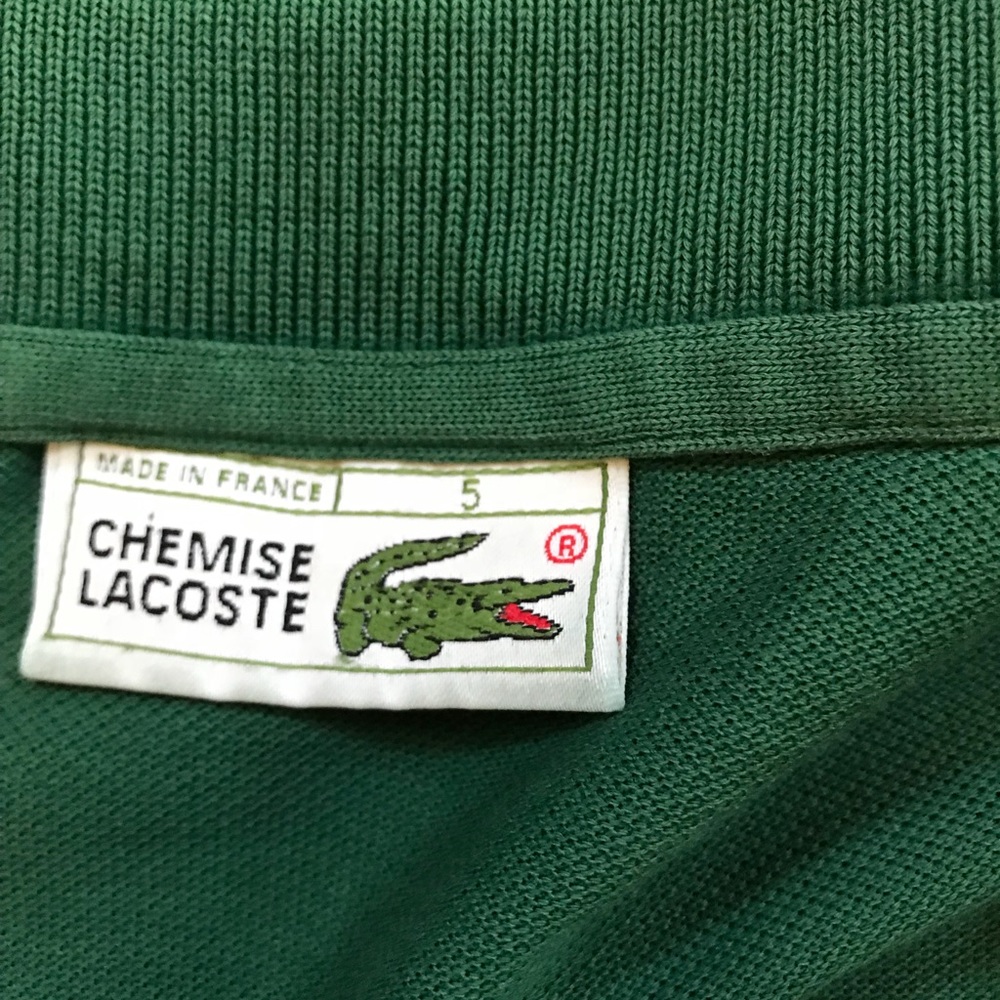 Vintage green Lacoste polo - Picture 3 of 8
